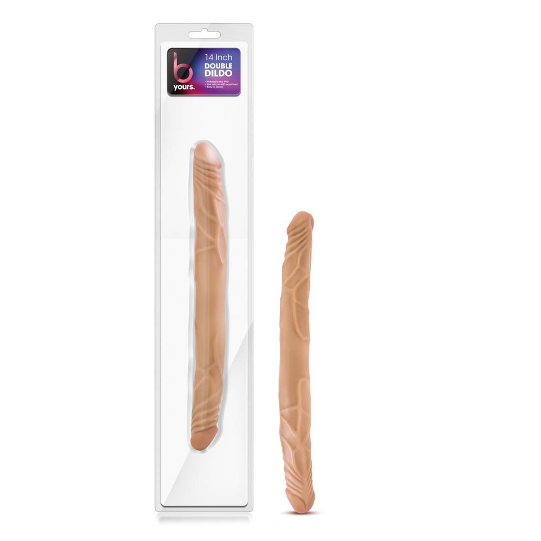 B Yours 14" Double Dildo - Latin