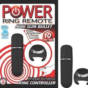 Power Ring Remote Mini Slim Bullet- Black