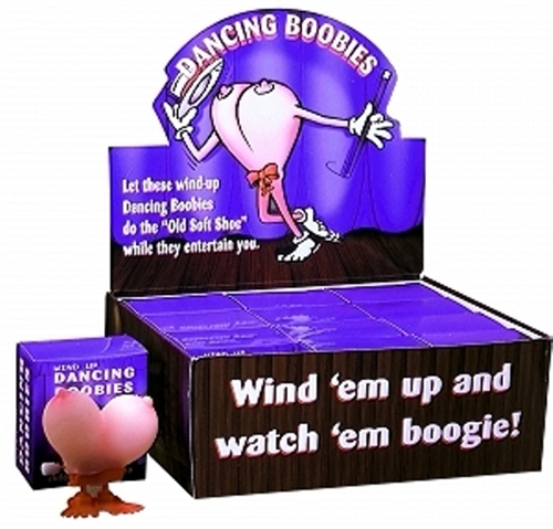 Wind-Up Dancing Boobies - 12 Piece Display