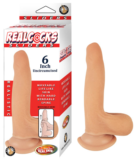 Realcocks Sliders 6" Uncircumsized - Flesh