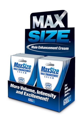 Max Size Cream - 24 Packets Display