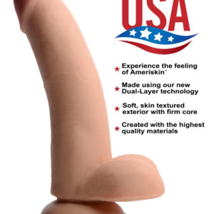 Usa Cocks 8" Ultra Real Dual Layer Dildo - Flesh