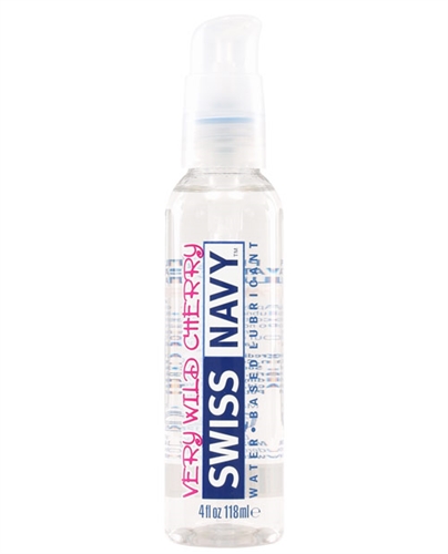 Swiss Navy Flavors Water Based Lubricant - Very Wild Cherry 4 Fl. Oz.