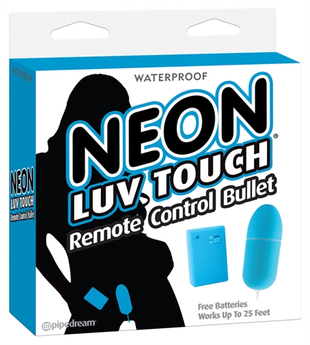 Neon Luv Touch Remote Control Bullet - Blue