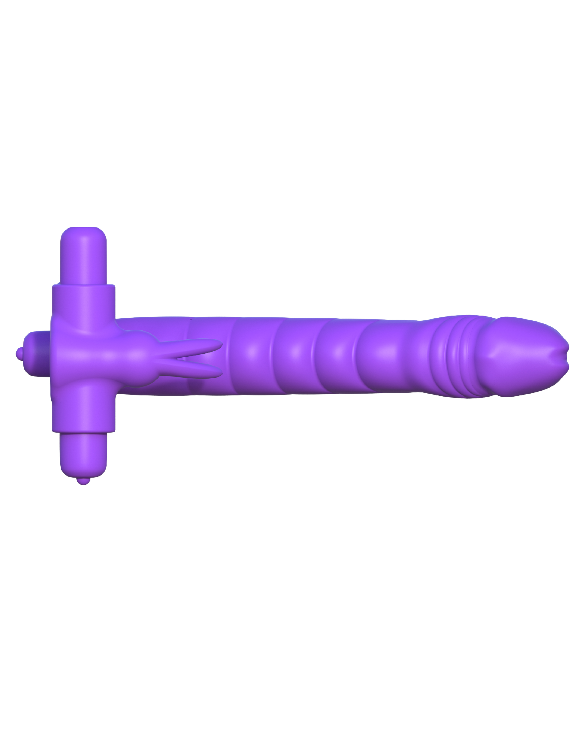 Fantasy C-Ringz Silicone Double Penetrator Rabbit - Purple