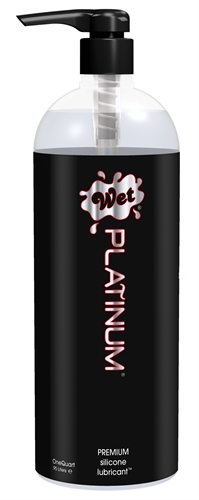 Wet Platinum Luxury Silicone Lubricant - 32 Fl. Oz. Pump Bottle