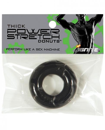 Thick Power Stretch Donuts - Black