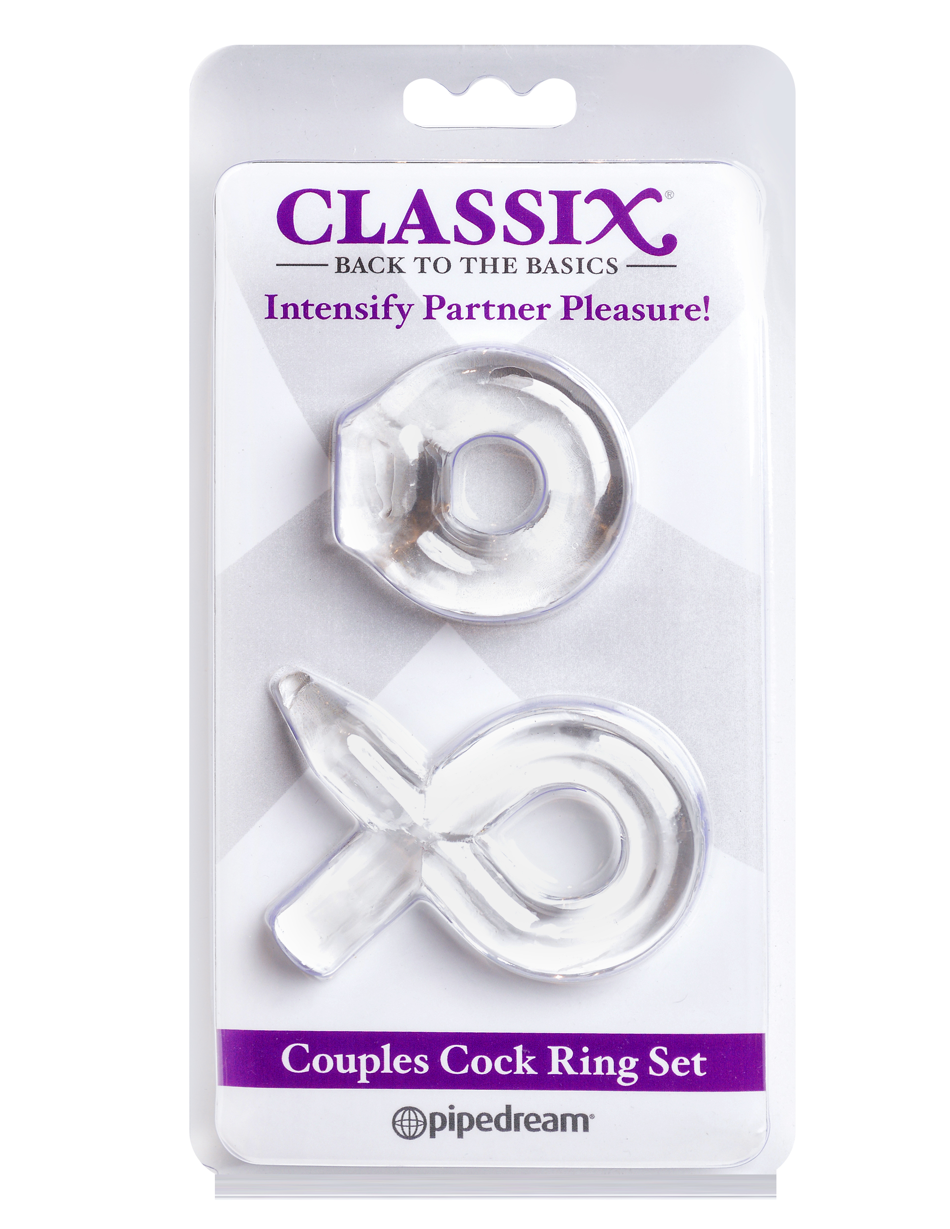 Classix Couples Cock Ring Set Clear