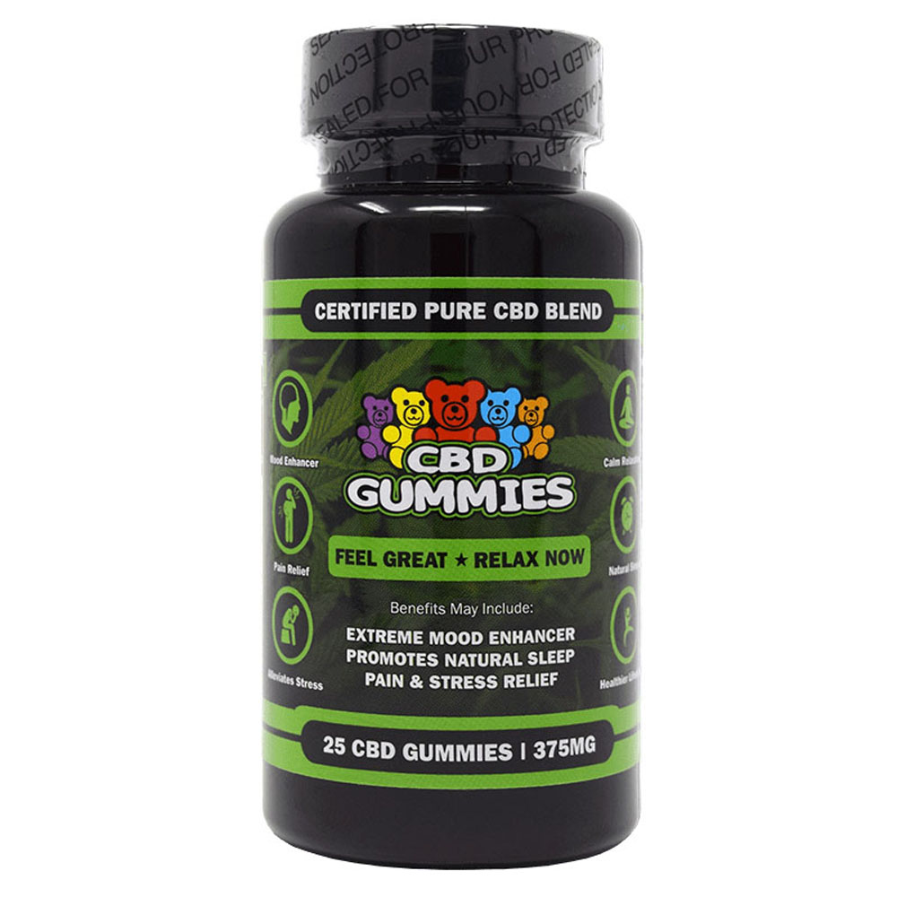 Hemp Bombs Gummies Mood Enhancer 25 Ct Bottle 375mg