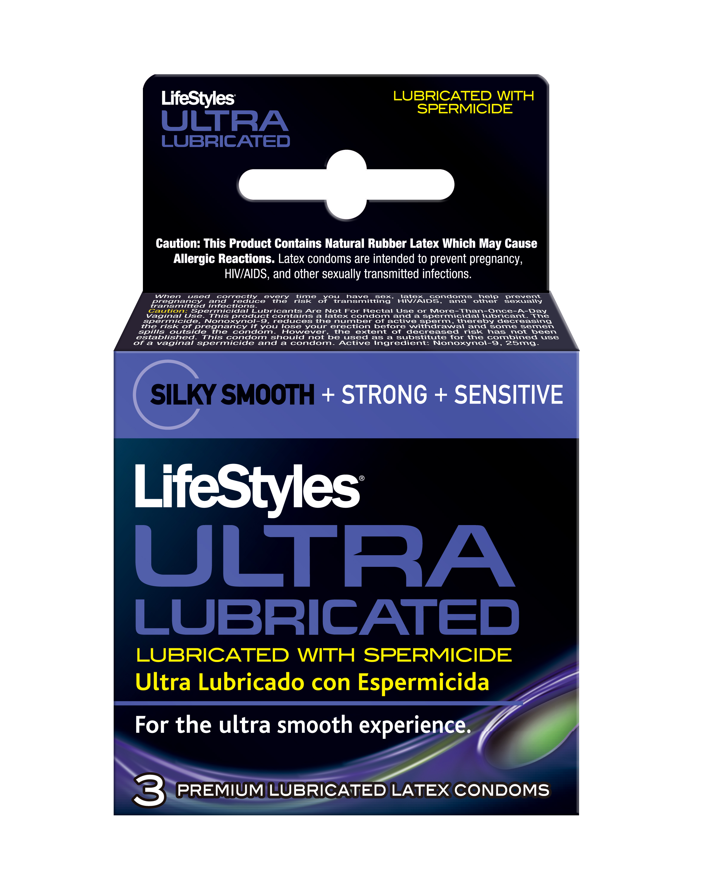 Lifestyles Ultra Lubricated With Spermicide -  Pack