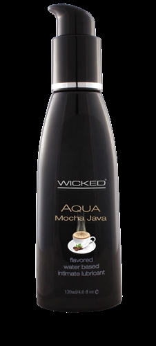 Aqua Mocha Java Flavored Water-Based Intimate Lubricant 2 Oz.