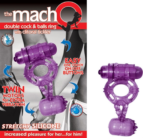 The Macho Double -Purple Cock and Balls