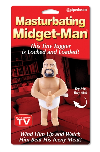 Masturbating Midget Man Wind Up Doll