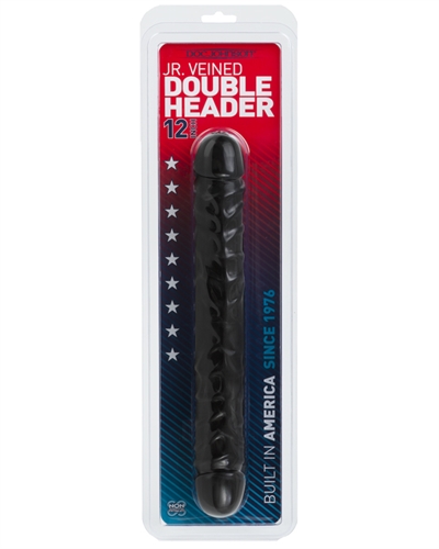 Jr. Veined Double Header 12" - Black