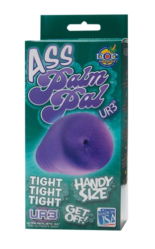 Palm Pal Frosted Ultraskyn Masturbator - Ass - - Purple