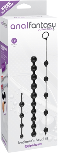 Anal Fantasy Collection Beginners Bead Kit - Black