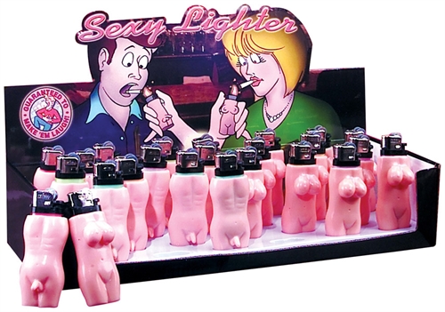 Sexy Lighter Display - Male & Female - 24 Piece