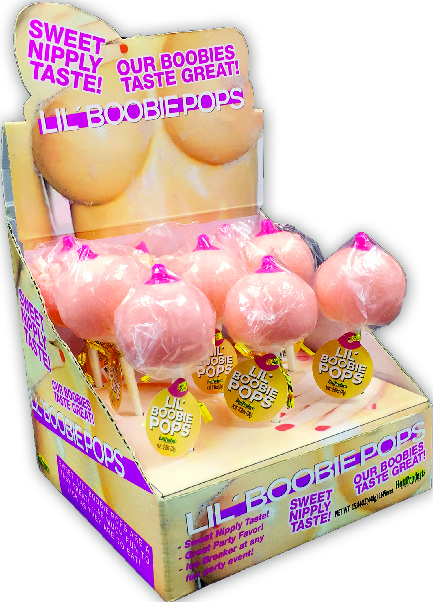 Lil Boobie Pops - 9 Piece P.O.P. Display