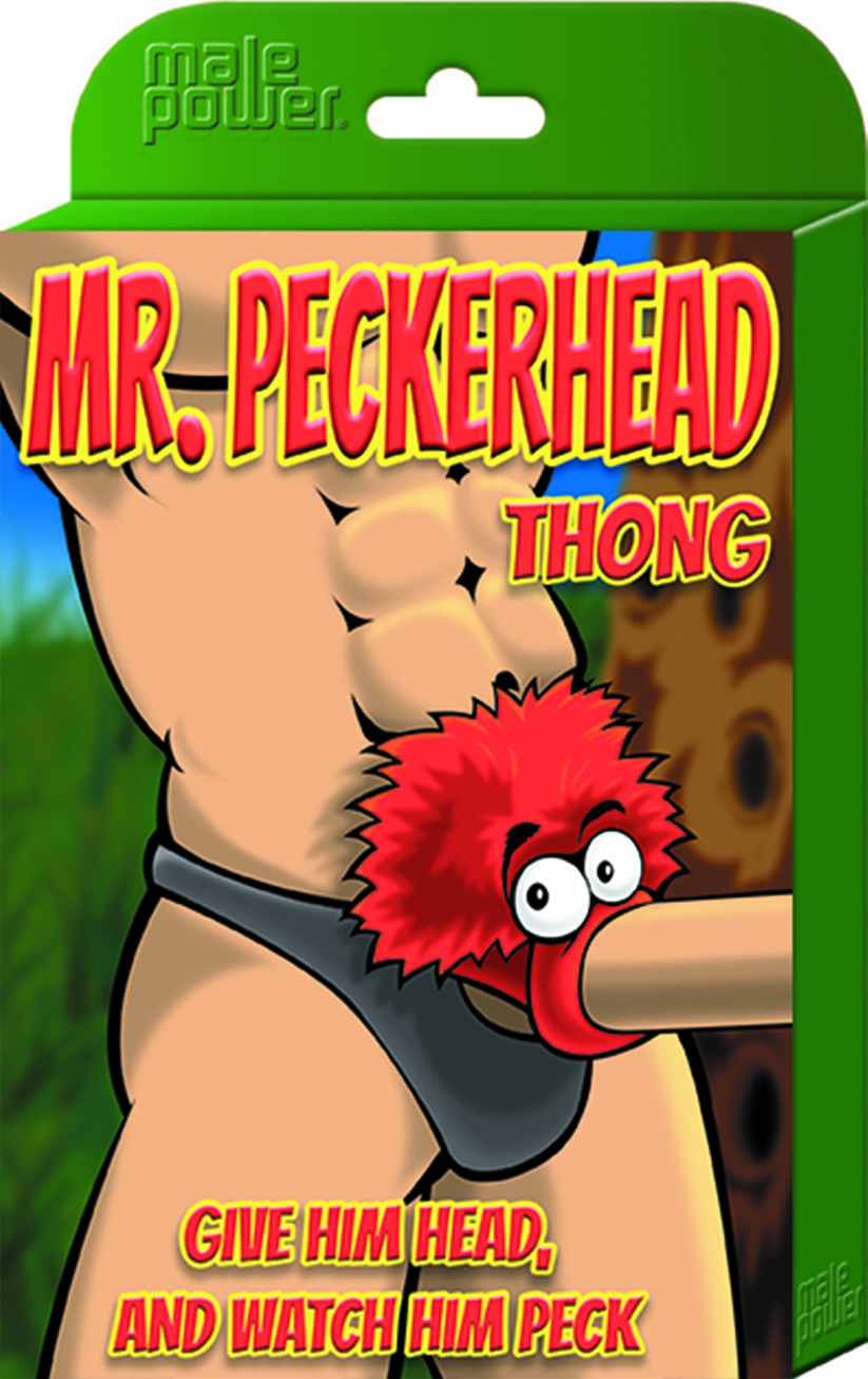 Mr. Peckhead Thong - One Size - Black