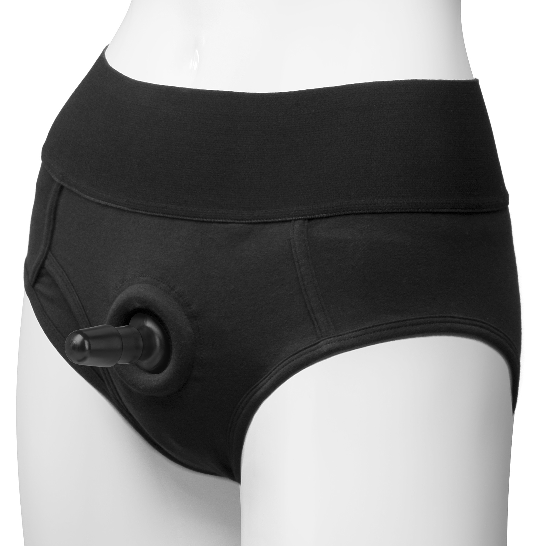 Vac- U- Lock Panty Harness With Plug - Briefs - L/ Xl