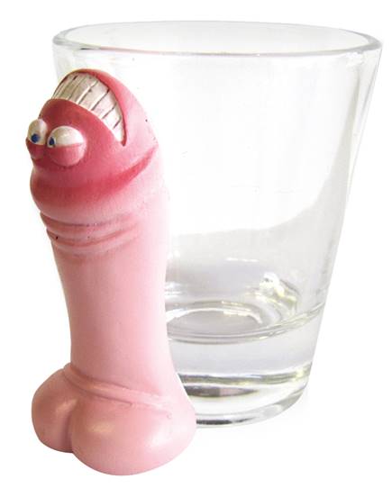 Vertical Pecker Shooter Glasses - Each