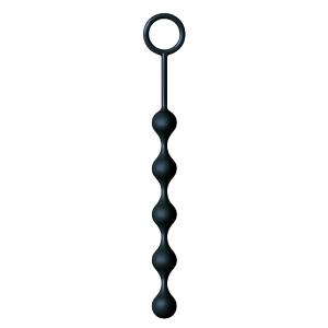 The 9's S-Drops Silicone Anal Beads - Black