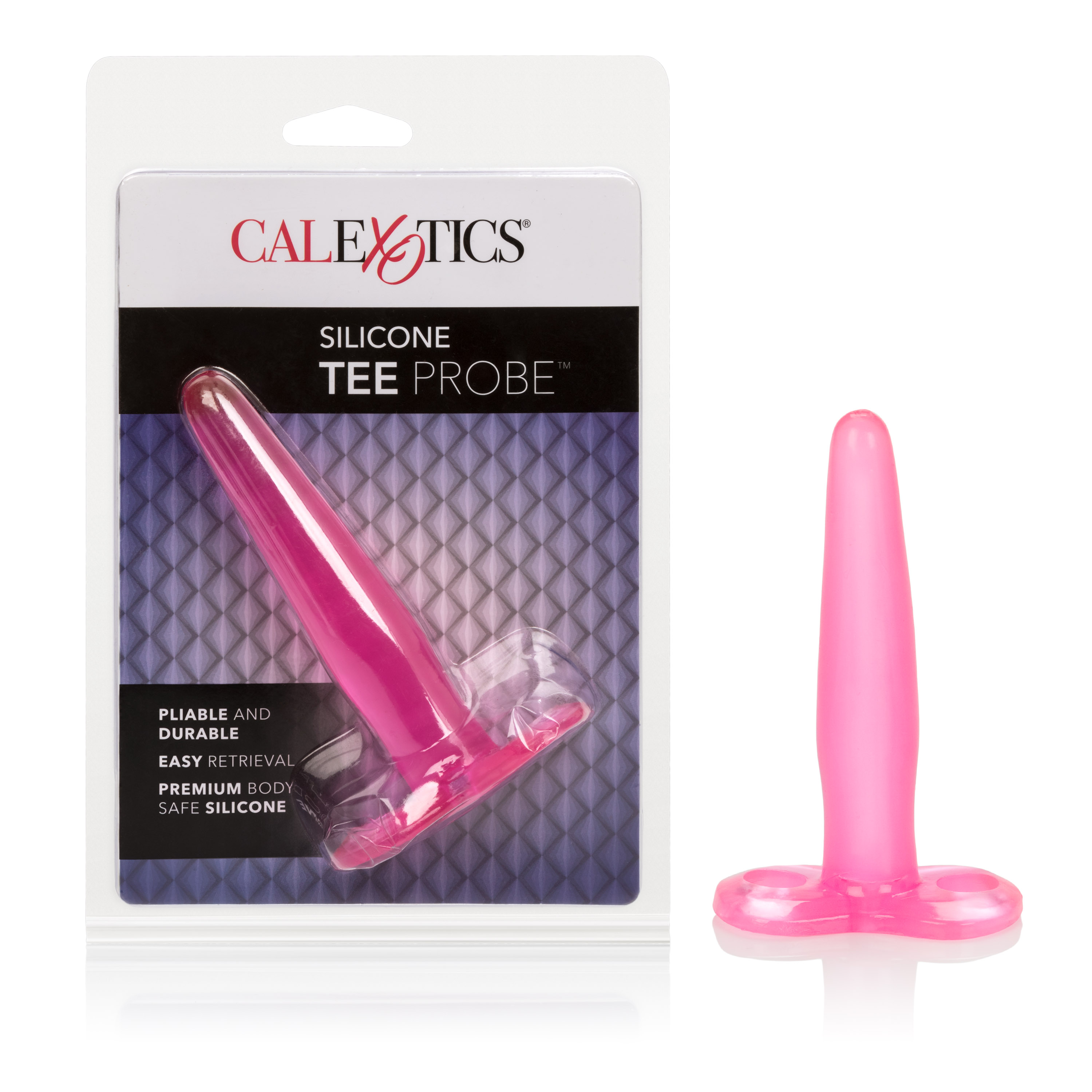 Silicone Tee Probe 4.5 Inches - Pink