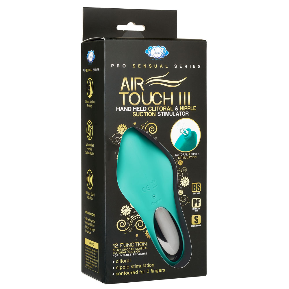 Pro Sensual Air Touch III Hand Held Stimulator - Teal