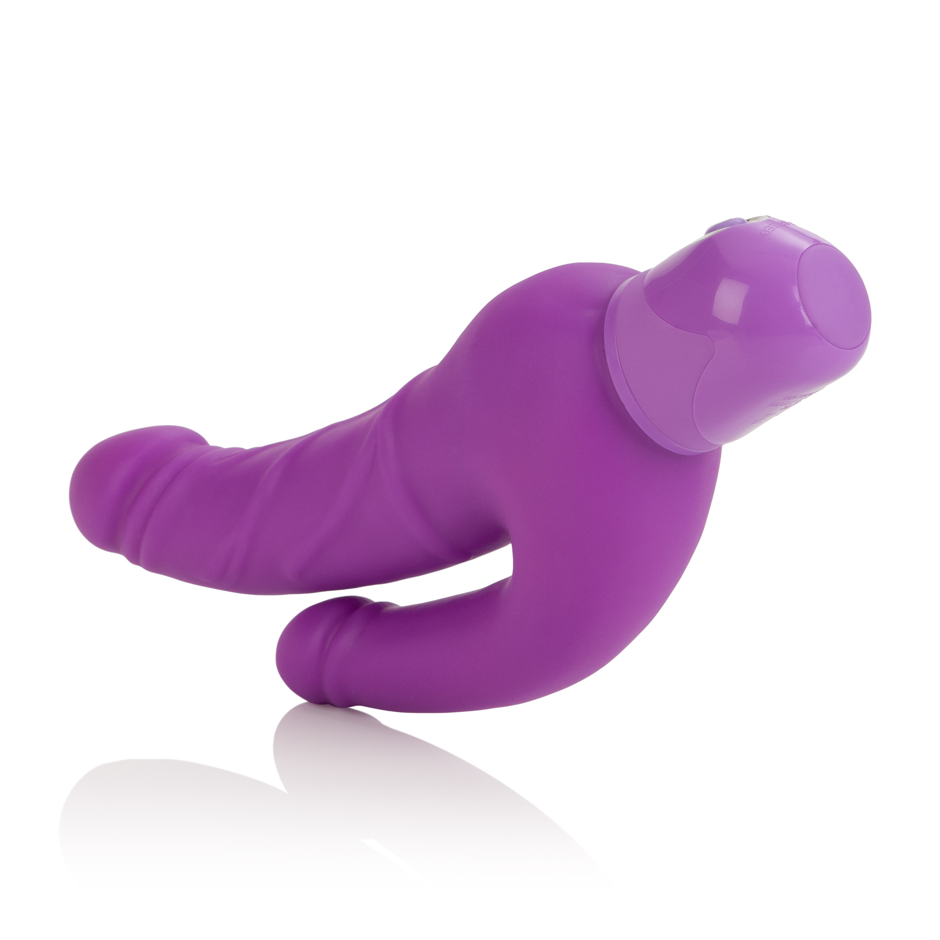 Waterproof Power Stud Over and Under Dong - Purple