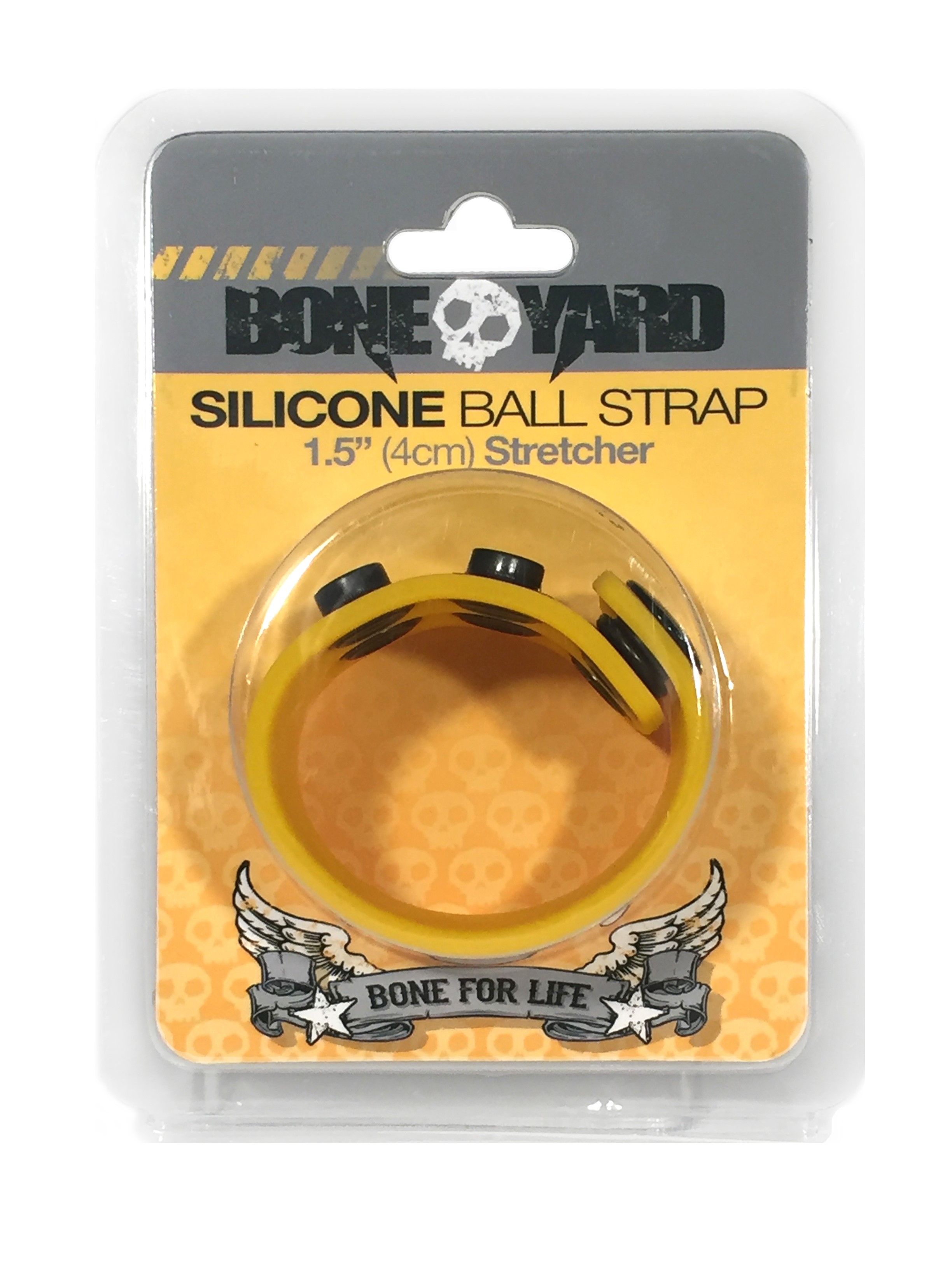 Boneyard Silicone Ball Strap 4cm Stretcher -  Yellow