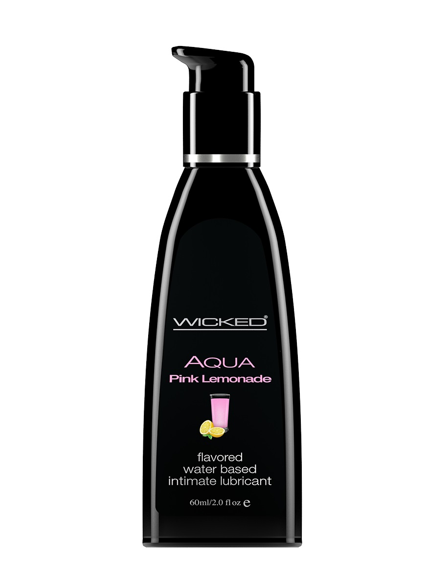 Aqua Pink Lemonade Flavored Water Based  Lubricant - 2 Oz. / 60 ml