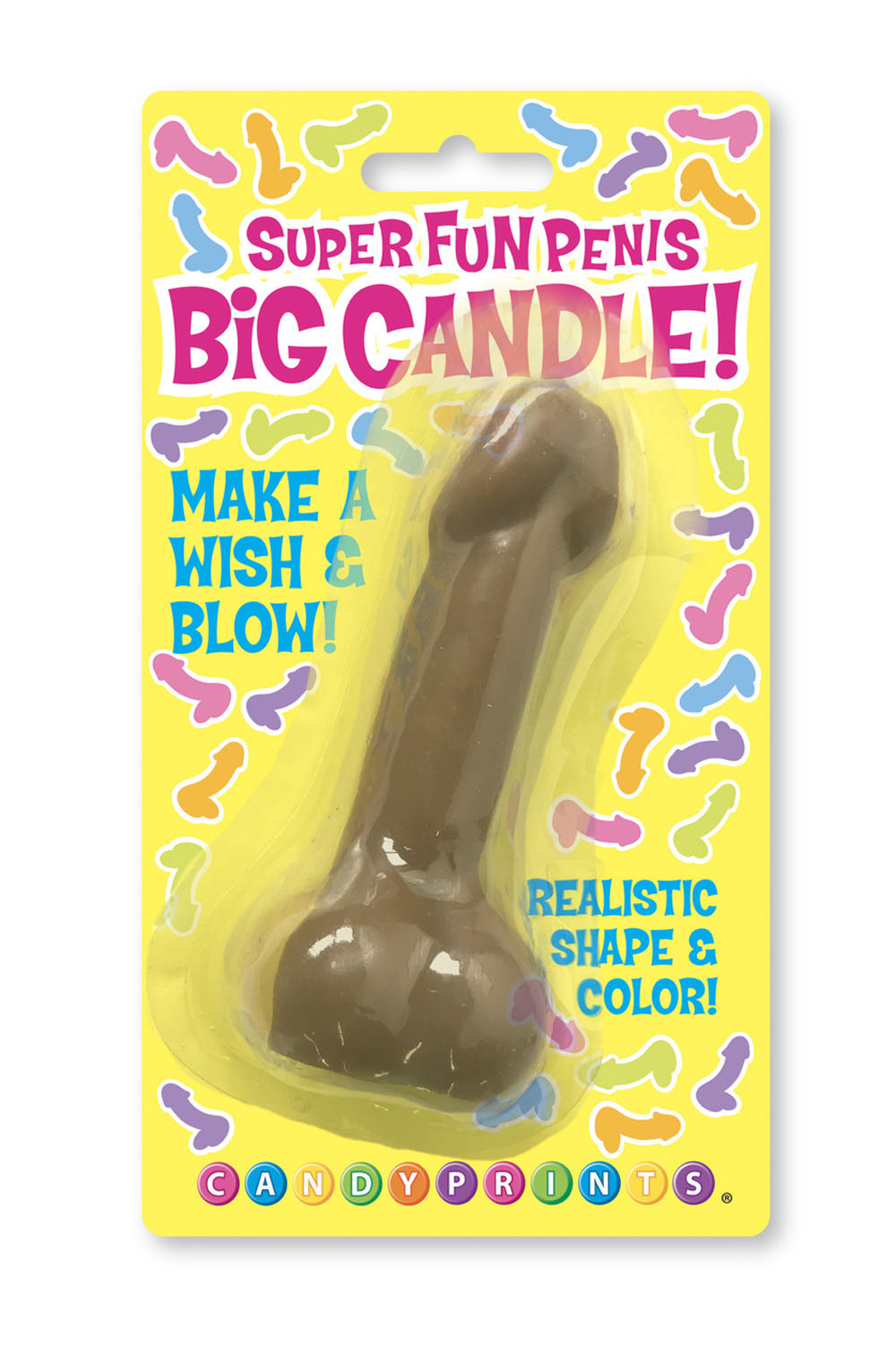 Super Fun Big Penis Candle - Brown