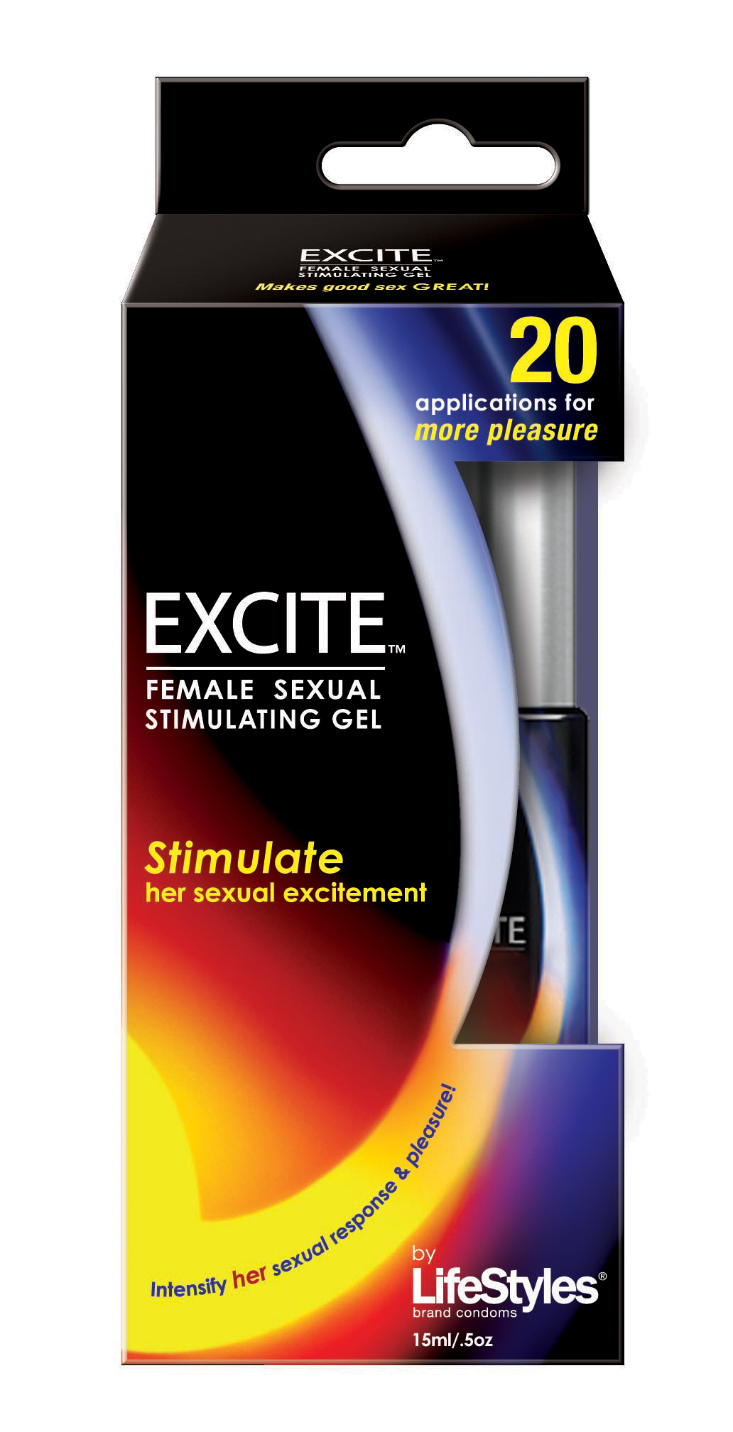 Lifestyles Excite Female Sexual Stimulating Gel -  15 ml / 0.5 Oz.