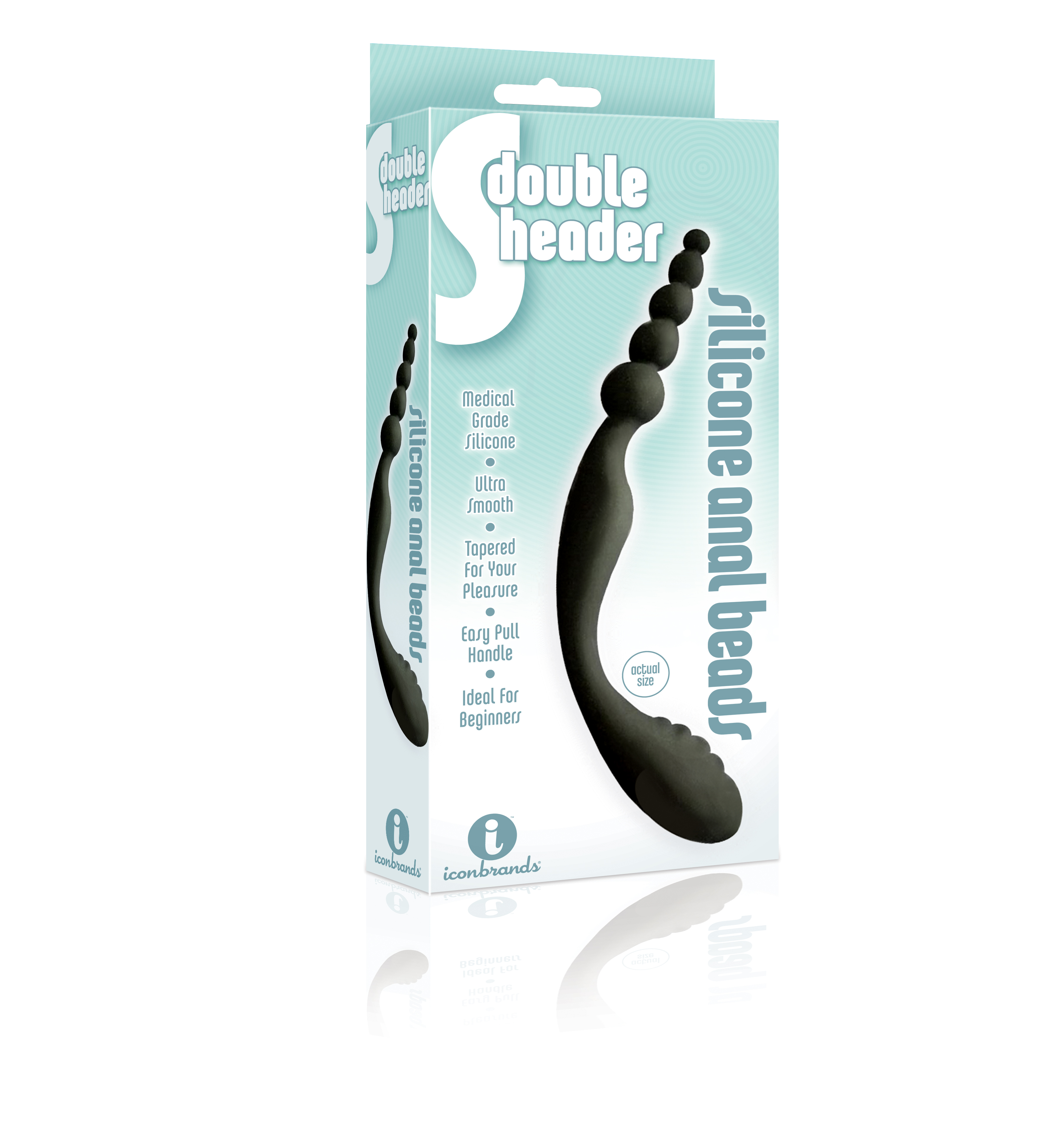 The 9's S-Double Header Double Ended Silicone Beads