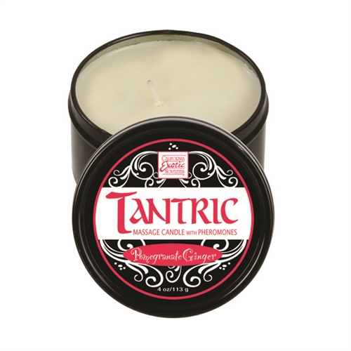 Tantric Soy Massage Candle With Pheromones  - Pomegranate Ginger