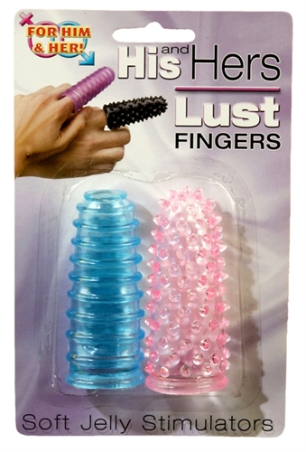 His and Hers Lust Fingers - Blue and Pink Colors May Vary