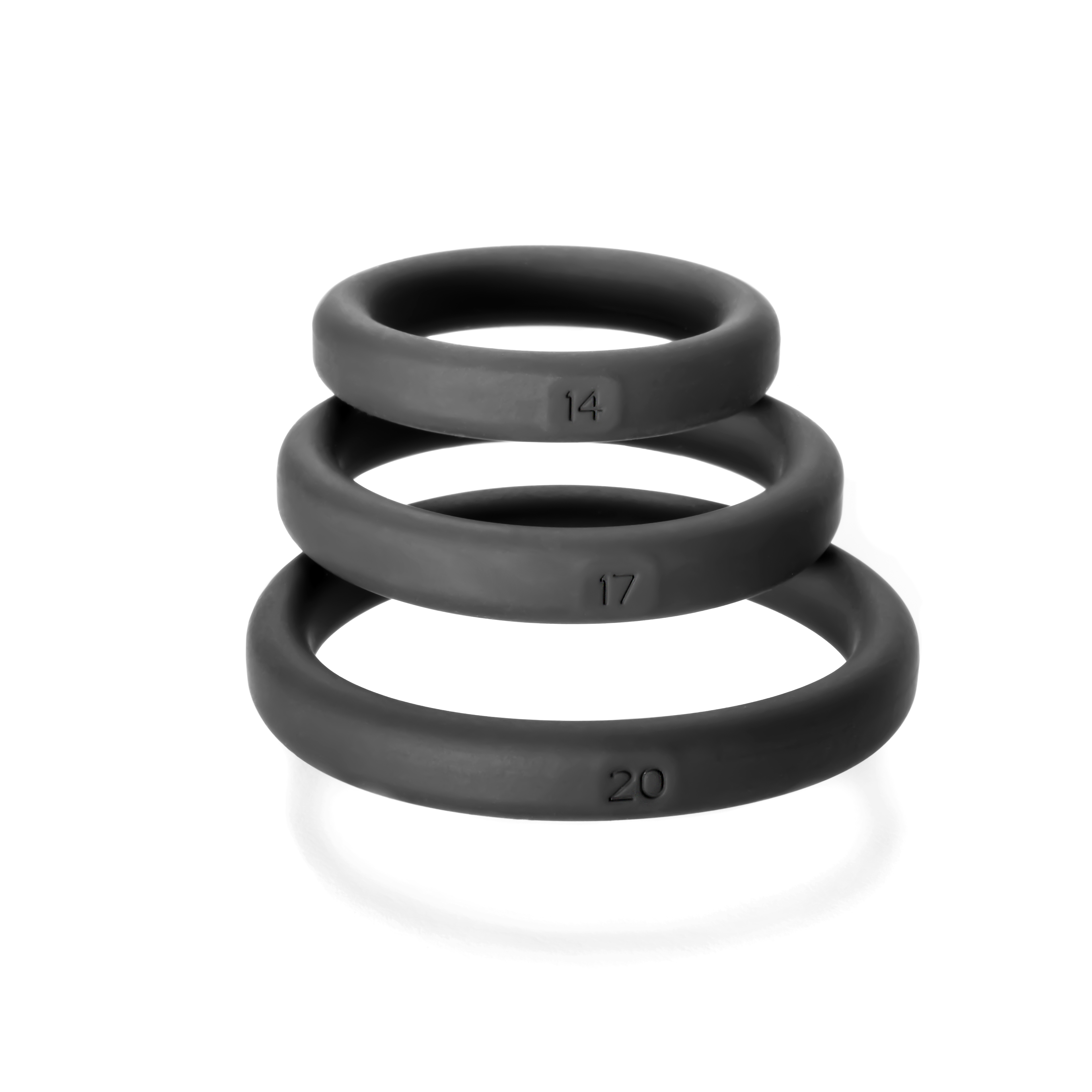 Xact- Fit 3 Premium Silicone Rings - #14, #17,   #20