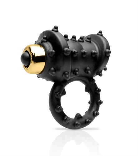 Fetish Fantasy Gold Vibrating Cockring - Black