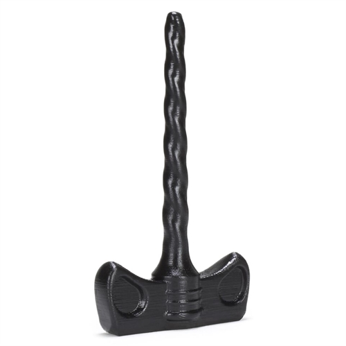 Dick Screws Twist Large Spiral Cockplug - Black