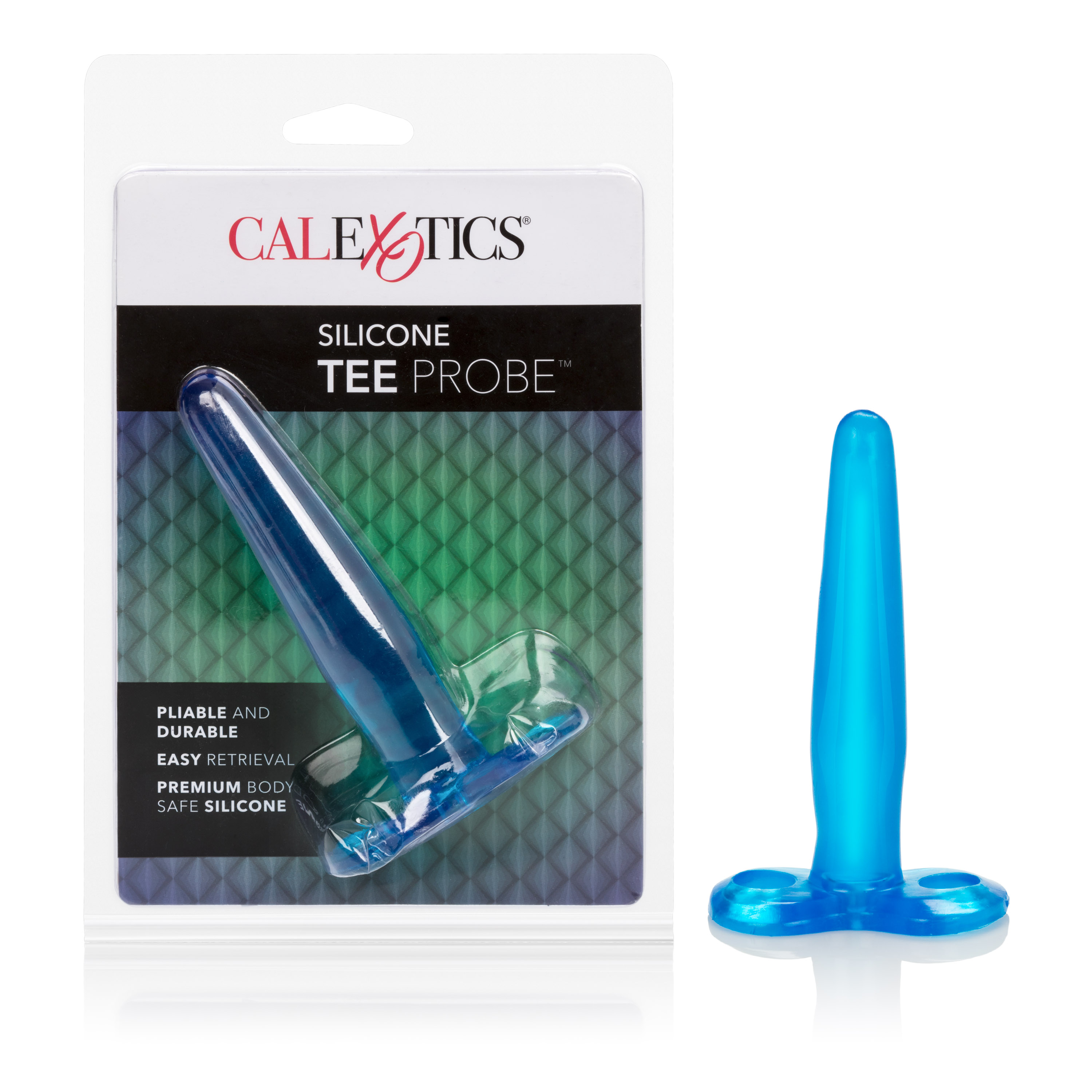 Silicone Tee Probe 4.5 Inches - Blue