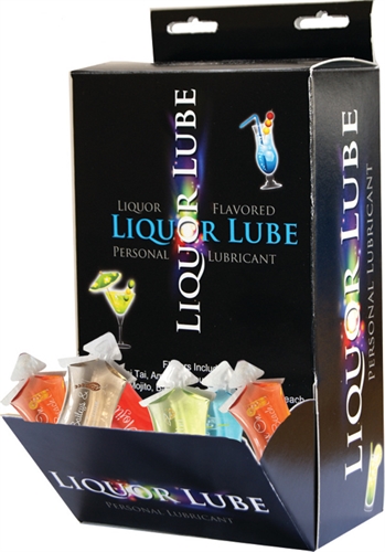 Liquor Lube 7 Assorted Flavors 50 Pcs Display