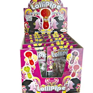 Lollopipes Edible Candy Pipe Assorted Flavors Display 12 Pieces