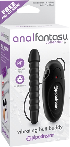 Anal Fantasy Collection Vibrating Butt Buddy - Black