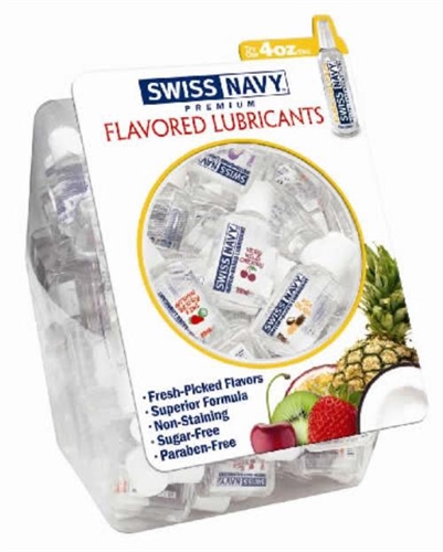 Swiss Navy Flavored Mini Fishbowl 100- 20ml Bottles