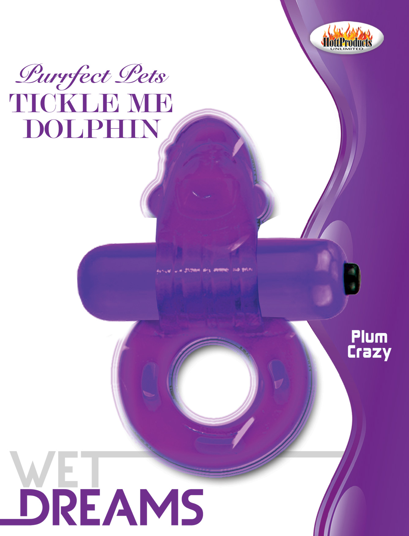 Purrfect Pet Tickle Me Dolphin - Purple