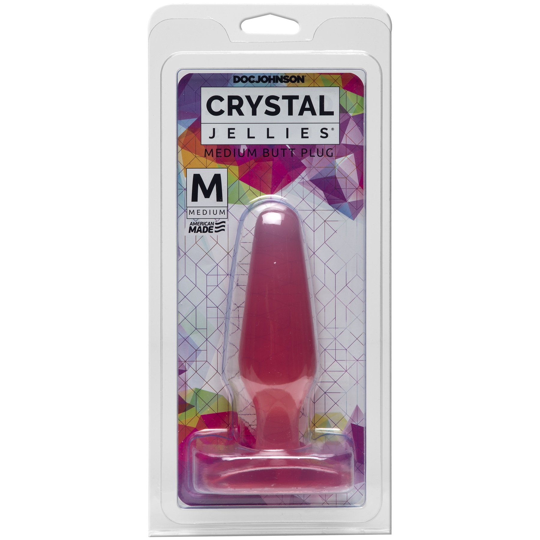 Crystal Jellies Butt Plug - Medium - Pink