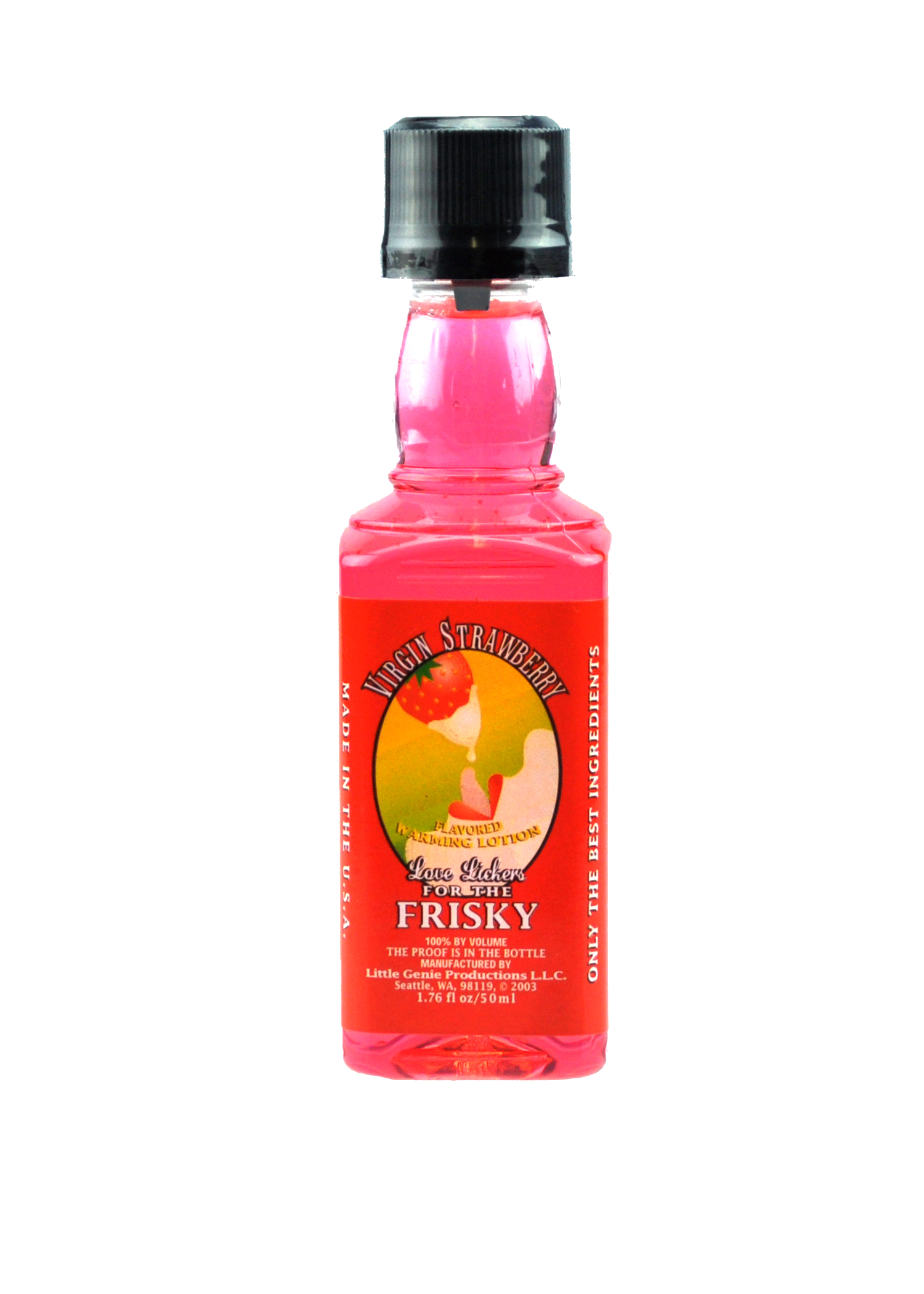 Love Lickers Massage Oil - Virgin Strawberry - 1.76 Fl. Oz.