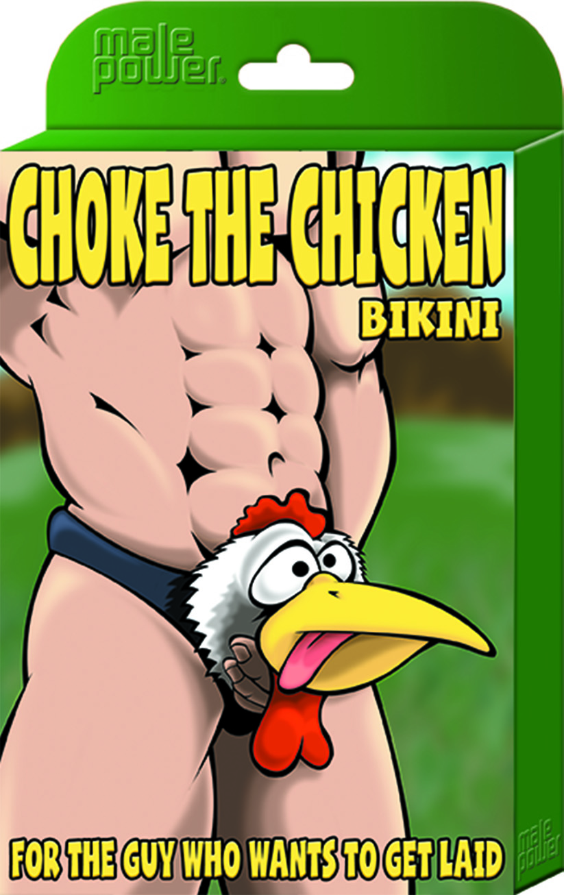 Choke the Chicken Bikini - One Size - Black