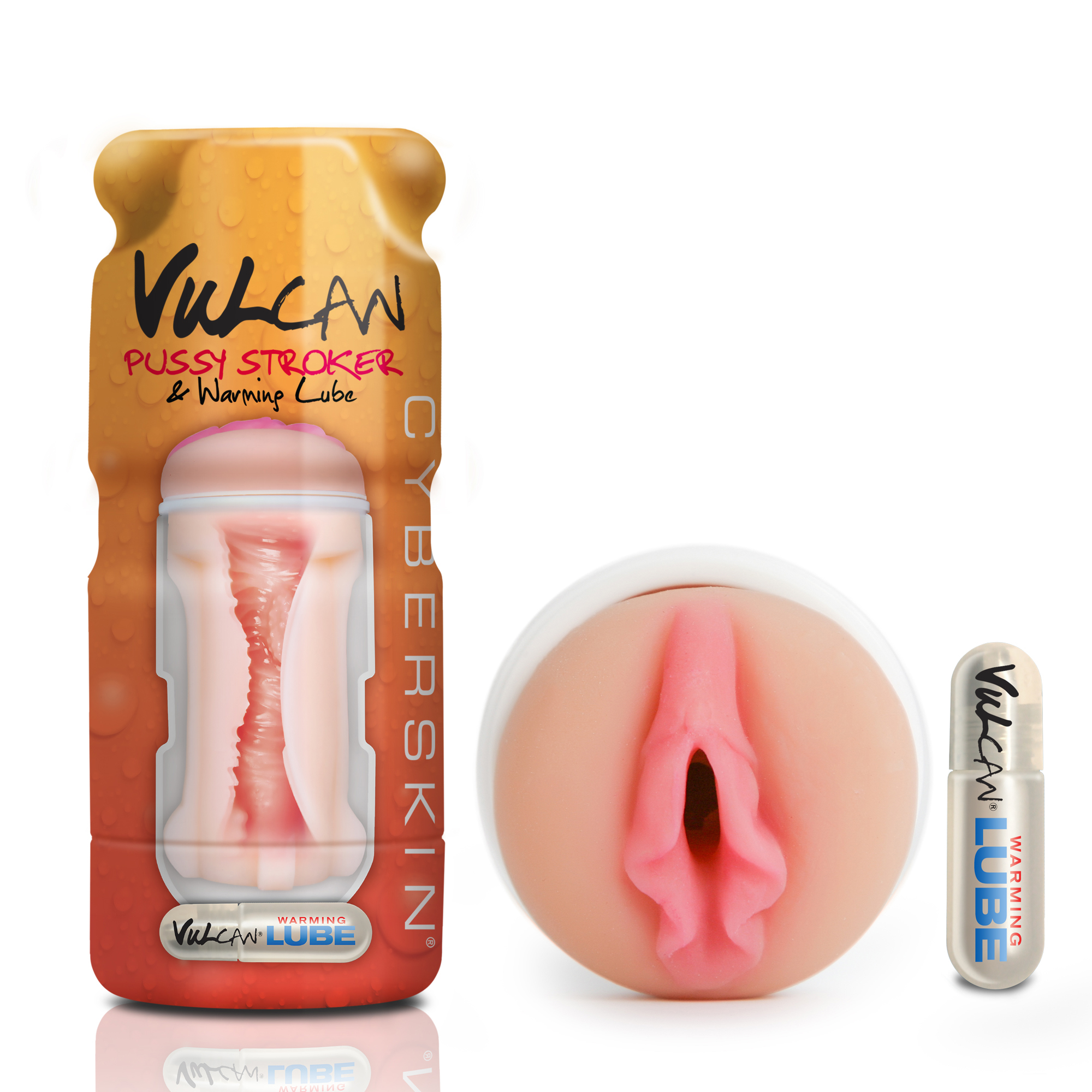 Vulcan Cyberskin - Pussy Stroker & Warming Lube - Light