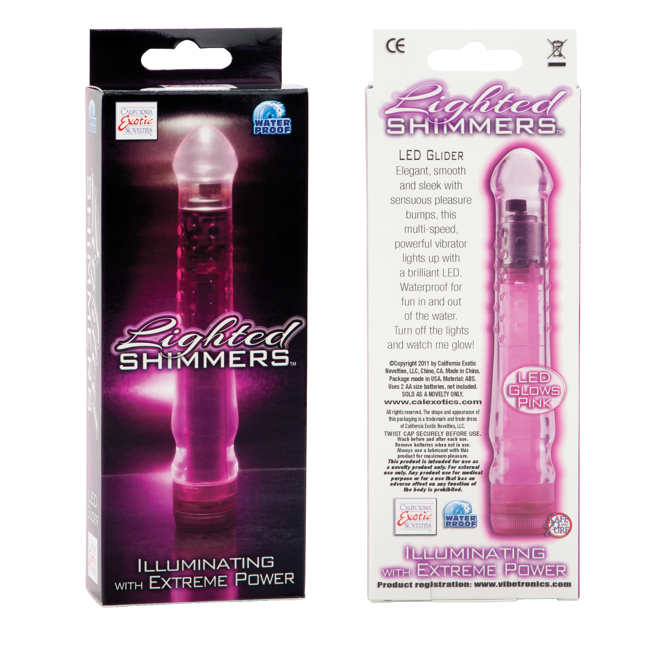 Lighted Shimmers Led Gliders - Pink